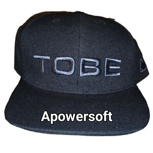 TOBE Black Logo Snapback Hat — One Size